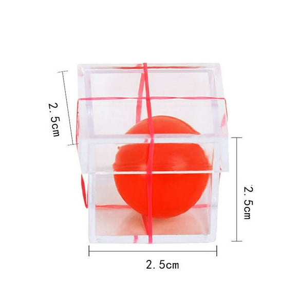 Juguete de rompecabezas creativo Magic Trick Ball Through Box Illusion
