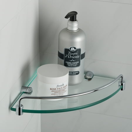 - KRAUS Elie™ Corner Bathroom Shelf, Chrome Finish