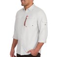 thumbnail image 3 of The American Outdoorsman Blackfoot River Long Sleeve Fishing Shirt - UPF 30 Protection Quick-Dry & Moisture-Wicking Fabric (Glacier Gray, Large), 3 of 7