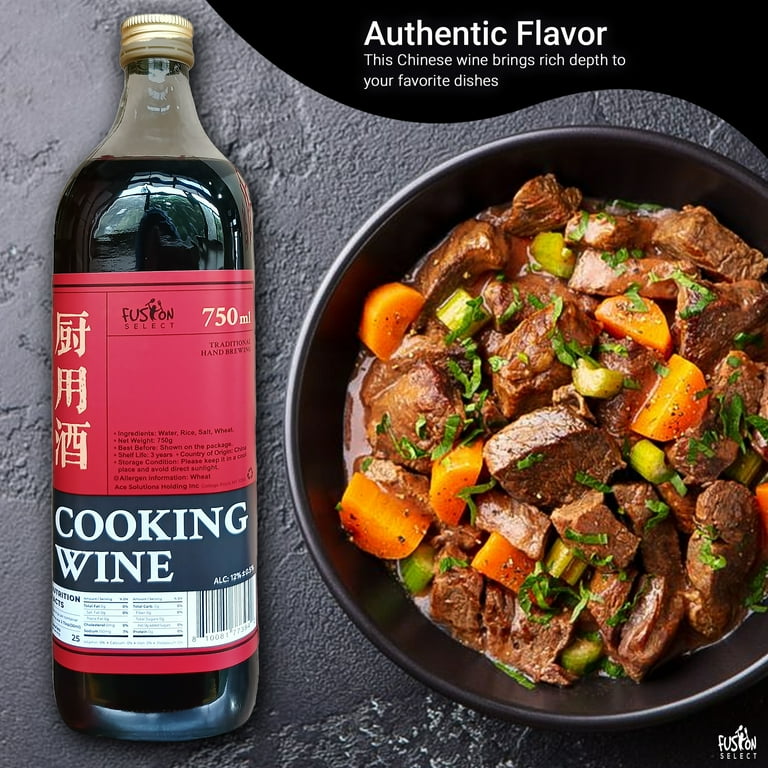 Fusion Select, Chinese Cooking Wine, 750 mL, Shaoxing Rice Wine