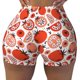thumbnail image 2 of Balery Hand Drawn Tomatoes Pantalones cortos de entrenamiento estampados para mujer, sin costuras, ajustados, para gimnasio, yoga, correr, deportes, ejercicio activo, fitness.-Medium, 2 of 8