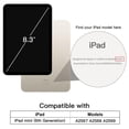 thumbnail image 2 of JETech Rotating Case for iPad mini (A17 Pro, 2024 Model, 7th Generation) / mini 6 (2021 Model, 6th Generation), 360 Degree Rotation Protective Stand Cover Clear Back (Starlight), 2 of 7