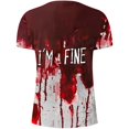 thumbnail image 5 of miqiqism Vintage Shirt for Men Bloody Cloth Tshirts Funny Shirts Gift Casual Slim Fit Tops Fashion Party Blouses,Wine,4X-Large, 5 of 5