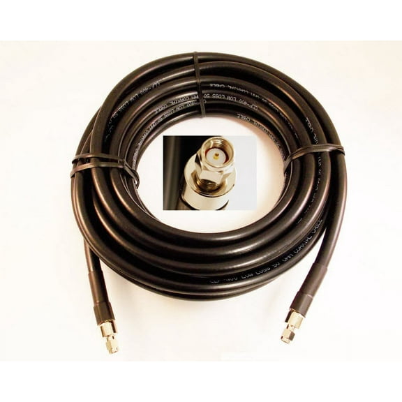 SMA male with 30 feet of CLF400 (low-loss) cable  SMA-male connector