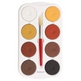 thumbnail image 2 of Jack Richeson Large Tempera Cakes with Tray Assorted Multicultural Colors Set of 8 2-1/4 x 11/16 in, 2 of 3