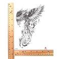 thumbnail image 2 of boho angel wing large 8.25" temporary arm tattoo, 2 of 4