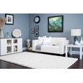 thumbnail image 2 of Surya Surya Pillows Area Rug HH017 White Pleats Lines 22" x 22" Square, 2 of 2