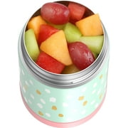 Thermos Stainless Steel Vacuum Insulated Food Jar with Spoon, Painted Dots, 16oz
