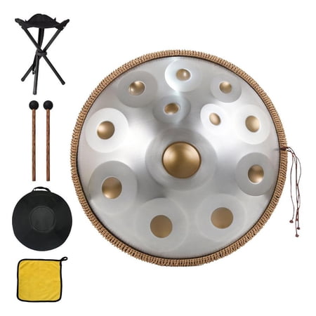 TOPATY Music Handpan Classic D Minor 9 Notes Music Instrument Hand Pan Hand Pan In D Minor for Music Education Yoga Meditation pleasant