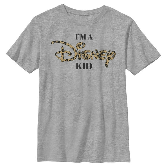 Boy's Disney I'm a Disney Kid  Graphic Tee Athletic Heather Medium