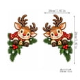 thumbnail image 2 of 2pcs Christmas Door Frame Corner Decor, Wooden Peeking Holiday Decorations for Left and Right Door Corners, Festive Christmas Wood Accents for Doorway and Seasonal Display, G, 2 of 5