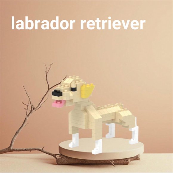 Dosaele Animal Dog Building Blocks Dachshund  Poodle  Schnauzer  Labrador  Shiba Inu Diy Model  Mini Assembly Blocks Toy  Adult Collectible Home Decor  Birthday Holiday Gift Room Decorati