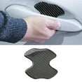 thumbnail image 3 of 4 protectores de fibra de carbono para manijas de puertas de coche, pegatinas antiarañazos Fibra de Carbono Negro, 3 of 9