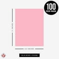 thumbnail image 6 of 8.5 x 11" Pink Color Paper Smooth, for School, Office & Home Supplies, Holiday Crafting, Arts & Crafts | Acid & Lignin Free | Regular 20lb Paper - 100 Sheets, 6 of 6