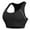 Black, variant on Arlun Sports Bra for Women High Support Comfortable and Stylish Activewear for Home Yoga and Exercise Solid Color Stretch Racerback Casual Bras for All Season White XL