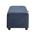 thumbnail image 3 of Blue Boucle Covered Storage Bench With Strong Plywood Frame And Legs Upholstered Option, 3 of 4