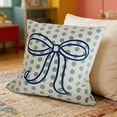 thumbnail image 6 of Uuiauoio Coquette Bow Decorative Throw Pillow Covers 18 x 18, Porch Outdoor Home Decor, Girly Bedroom Sofa Couch Cushion Case Housewarming Gift, 6 of 6