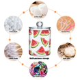 thumbnail image 6 of Yayeee 4 Pack Qtip Holder Bathroom Cotton Swab Canister with Lid Clear Dispenser Set, Cartoon Watermelon, 6 of 6