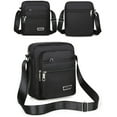 thumbnail image 3 of JoveMarine Unisex Waterproof Messenger Bag with Six-Layer Zipper Business Style Shoulder Bag for Men and Women Upgraded Multi-Compartment Crossbody Bag for Office and Travel Black, 3 of 9