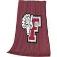 thumbnail image 3 of Fordham Rams Logo Blanket Large Luxury Fleece Soft Anti-Static Anti-Pilling Flannel Bed Blanket, 3 of 6