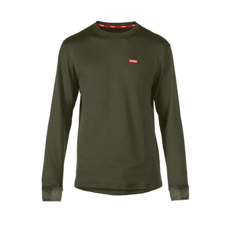 

Wrangler Men s Performance Moisture Wicking Base Layer Crew Neck Top With Anti-Odor and Drop Tail Hem
