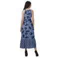 thumbnail image 4 of Moomaya Robe Maxi Sans Manches à Col Licou Imprimée avec Fente avant Robe d'Été pour Femme, 4 of 4