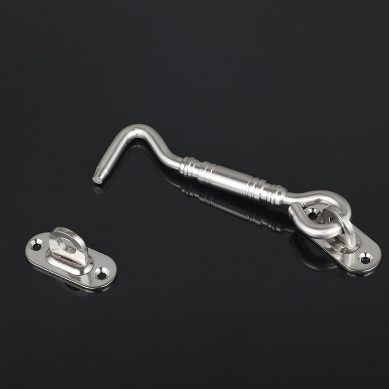 Hooks Gate And Eye Swivel Latch Great for Securing And Holding Open Shed Doors Garden Gates et Doors And Windows 10 inch Walmart