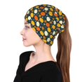 thumbnail image 6 of KLL Autumn Pumpkin Maple Leaf Plants Pirnt Wicking Running Beanie Head Wrap Cycling Bandana for Men Women, 6 of 8