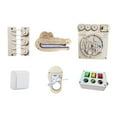thumbnail image 3 of 6Pcs Montessori Busy Board Basic Life Skills Multifunctinal Sensory Board Parts, 3 of 9