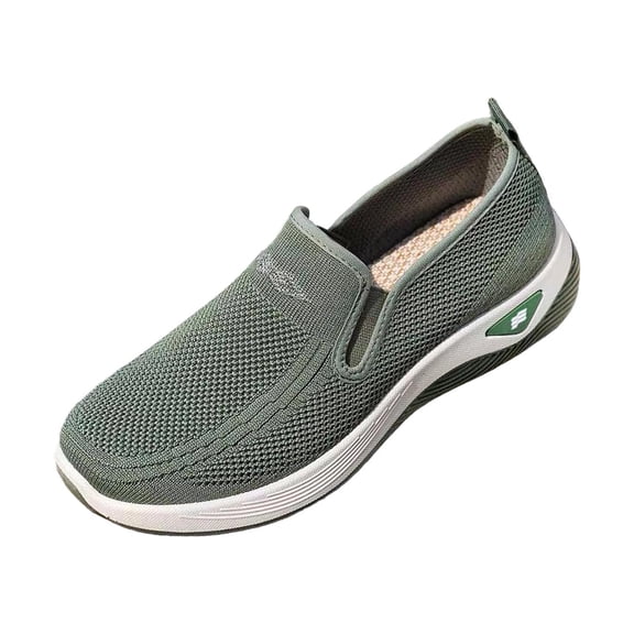 Hurxie Women Walking Shoes Nurse Slip Resistant Work Running Sneakers Loafers Platform Sneakers Comfortable Weight Light Army Green 37