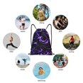 thumbnail image 6 of Daiia Galaxy Lightning Pattern Drawstring Backpack, Gym Bag, Lightweight Backpack, Water-Resistant Bag Travel Sports Backpack, Fitness Bag, Yoga Bag-Medium, 6 of 6