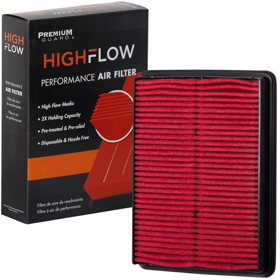 HIGHFLOW High Performance, Pre-Oiled Disposable Engine Air Filter PA6320X | Fits 2013-2016 Hyundai Santa Fe Sport, 2013-2018 Santa Fe, 2014-2015 Kia Sorento, 2013-2019 Hyundai Santa Fe XL