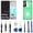 White, variant on INCELL for Samsung Galaxy S22 Plus Screen Replacement S22Plus 5G LCD Display SM-S906U SM-S906U1 Display Touch Screen Assembly No Fingerprint. (with Green Frame+Back Cover Adhesive+Tools)