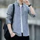 thumbnail image 4 of Camisas Slim Hombre Manga Larga Casual Caballeros, 4 of 7