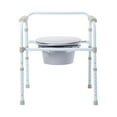 thumbnail image 2 of McKesson Commode Chair, Folding Portable Toilet with 7.5 qt Bucket, 350 lbs, 1 Ct, 2 of 4