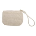 thumbnail image 4 of Unique Bargains 1 Pc Coin Purse Wallet Wrist Strap Woven Coin Purse Pouch Beige, 4 of 5