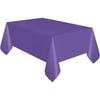 Neon Purple Plastic Party Tablecloth, 108 x 54in