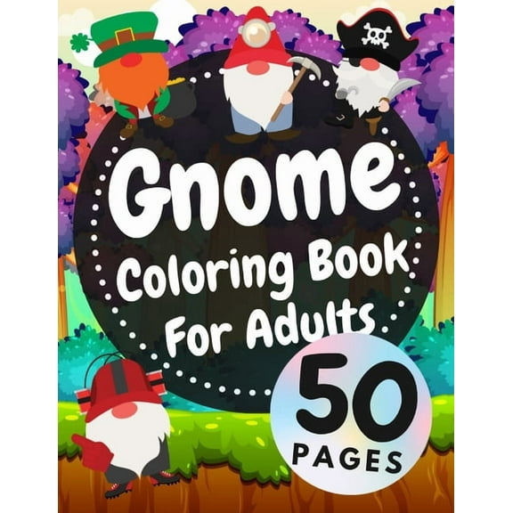 Austin Davies: Gnome Coloring Book for Adults, Book 1 (Paperback)