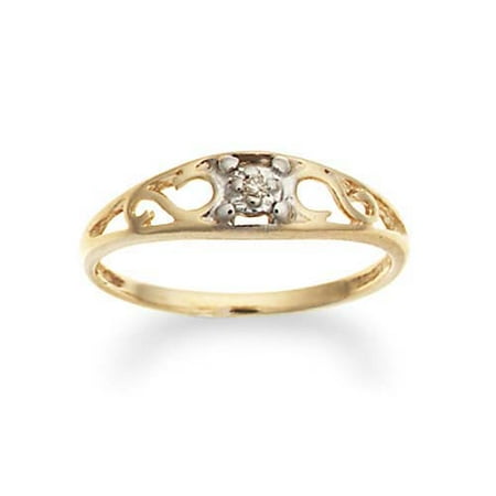 10kt Gold Diamond Baby Ring