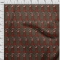 thumbnail image 3 of oneOone Cotton Poplin Beige Fabric Leaves & Women Block Sewing Material Print Fabric By The Yard 56 Inch Wide, 3 of 4
