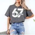 thumbnail image 2 of 67 Six Seven Meme T-Shirt, Funny Saying Six Seven T-Shirt, Multicolors, Size S-5XL, 2 of 5