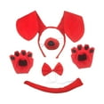 thumbnail image 2 of Dog Ears Headband and Tail Costume Accessory Kit for Performance Masquerade Red no Dress, 2 of 9