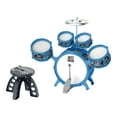 thumbnail image 3 of Juego de batería de jazz para niños, juguete sensorial, juguetes educativos de percusión, juguete de desarrollo con azul, 3 of 9