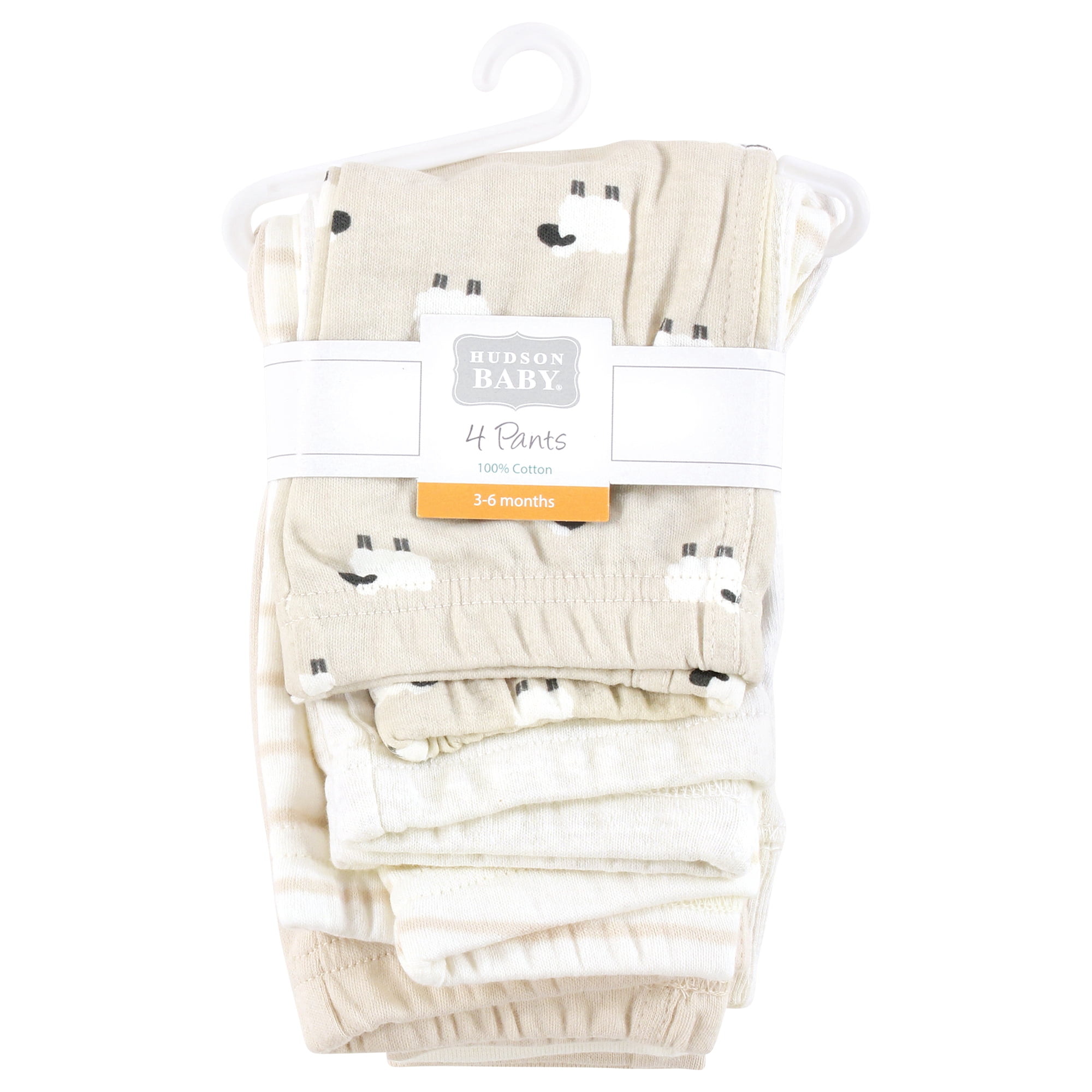 Hudson Baby Cotton Pants and Leggings, Taupe Sheep, 18-24 Months