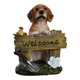 thumbnail image 2 of Estatua de perro de jardín, escultura de Animal, figura decorativa de perro de bienvenida, adorno de mesa para decoración del hogar y sala de estar , amarillo, 2 of 8