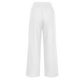 thumbnail image 3 of Kovlvoll Yoga Pants for Women Cotton Linen Summer Casual Wide Leg Elastic Waisted Loose Comfy Workout Trousers, 3 of 5