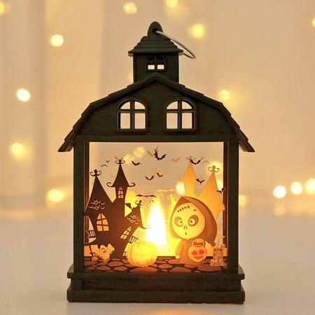 

Kwasome Decorations Outdoor Desktop Ornament Decor Battery Powered Led Night Light Glow For Trick Or Treaters 14.5X9.9X4.8Cm B