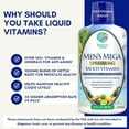 thumbnail image 4 of Tropical Oasis Daily Mega Multivitamin for Men, Liquid Vitamin Supplement to Support Heart and Prostate Health for Energy & Metabolism and Immunity, 32 fl oz, 32 Servings, 4 of 8