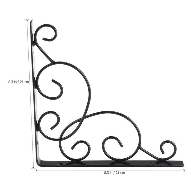 Soporte de hierro forjado Estante de pared Estante de pared Decoración de pared Estante de pared Pared Pared