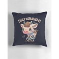 thumbnail image 6 of Ryan; Easily Distracted by Cows Throw Pillow Cover 45x45cm – Funny Farm Animal Cushion for Pet & Gift Decor, 6 of 7